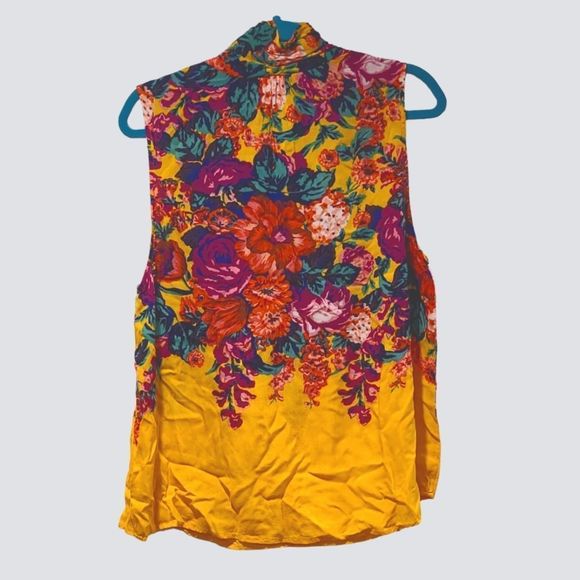 Anthropologie Floral Sleeveless Blouse - Multicolor - Picture 4 of 9